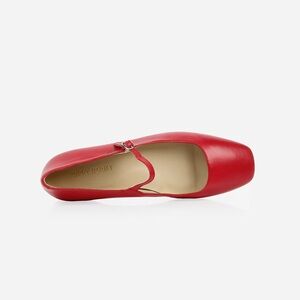 poppy barley studio mary jane ballet flats in red